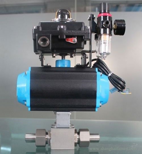 氣動(dòng)卡套式高壓焊接球閥